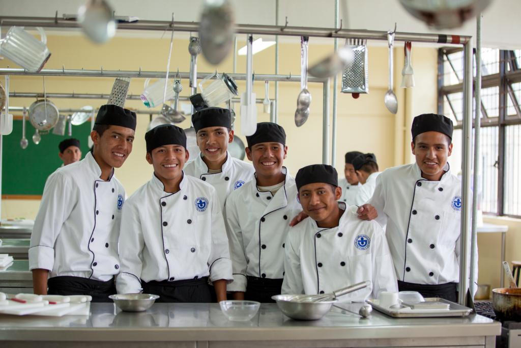 The children choose vocational training that meets the needs of the local job market.