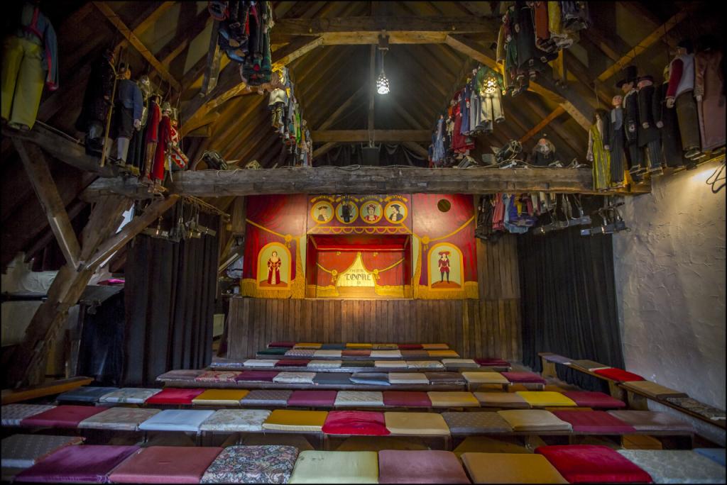 A puppet theater in the attic.