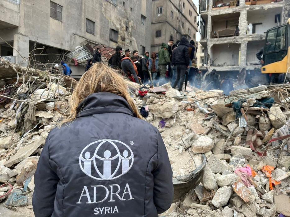 ADRA teams on the field after the earthquake in Syria (February 2023)