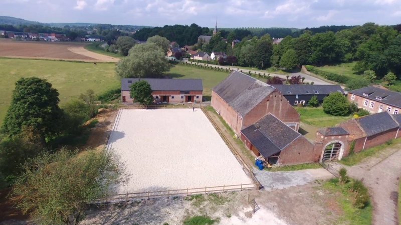 Vue aérienne de la ferme