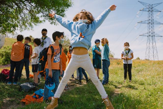 playing children